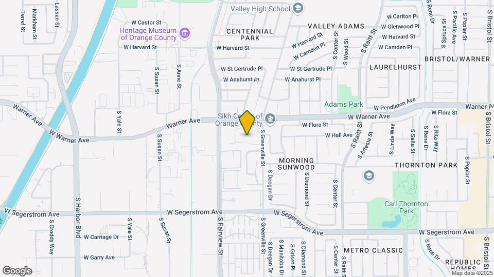 2703 W Meadowwood Map and Location Details