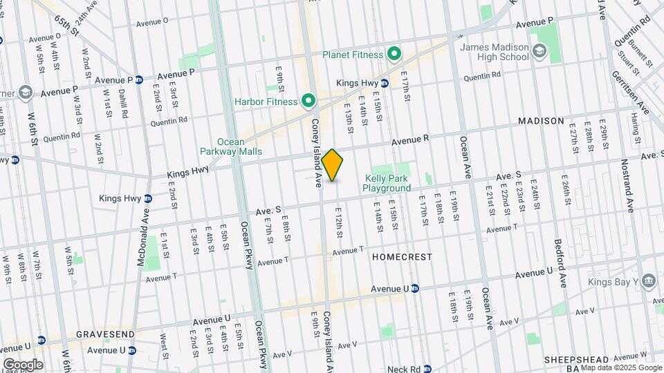 1870 E 12th St Map and Location Details