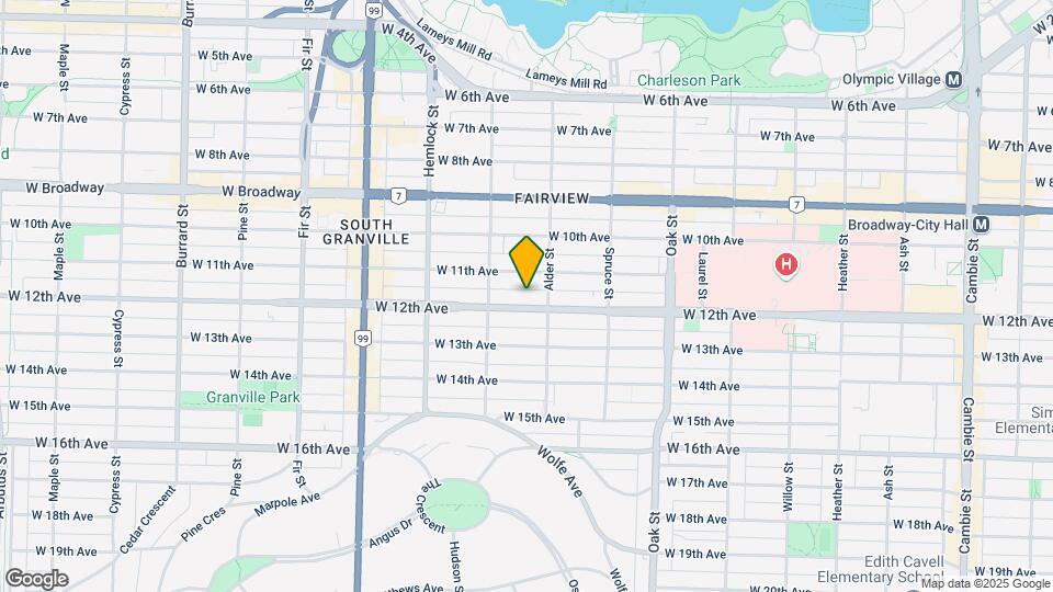 1245 W 12th Ave Map and Location Details