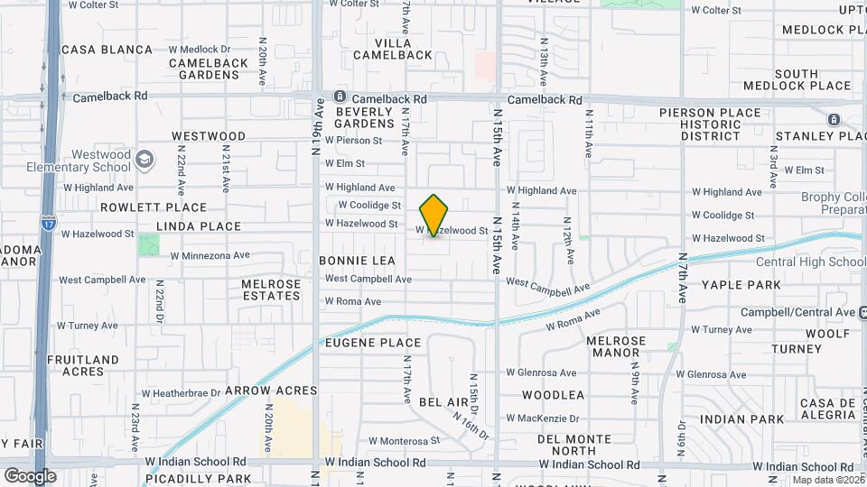 1627 W Hazelwood St Map and Location Details