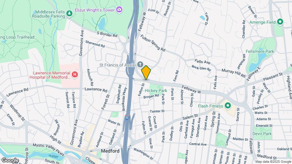 390 Fellsway W, Unit 5A Map and Location Details