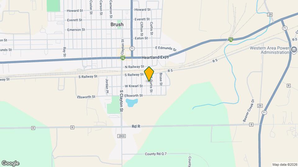 124 S Curtis St Map and Location Details