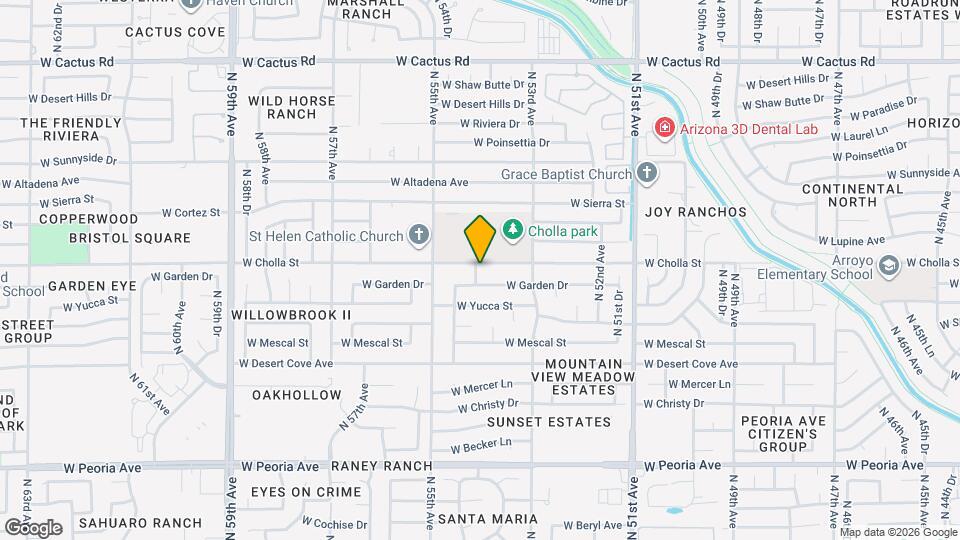 5357 W Cholla St Map and Location Details