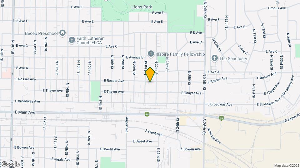 2103 E Rosser Ave Map and Location Details