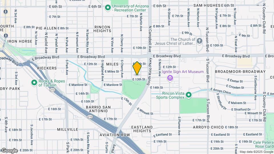 1733-1737 E 13th St Map and Location Details