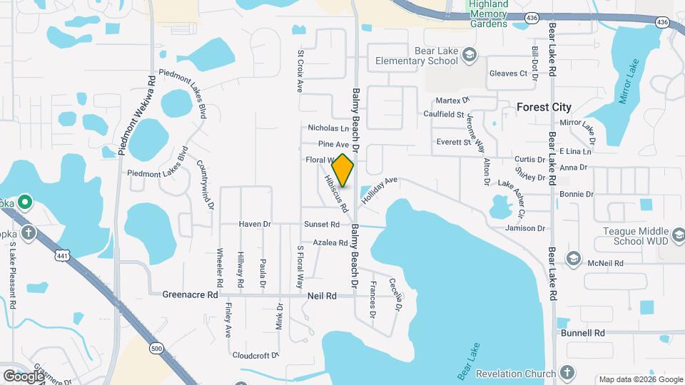 1257 Poinsettia Dr Map and Location Details