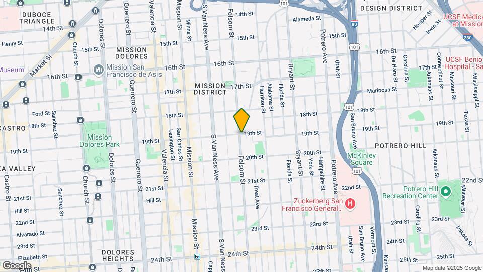 2305 Folsom St Mapa y Detalles de la Ubicación