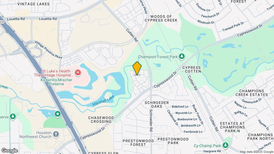 9844 Cypresswood Dr Map and Location Details