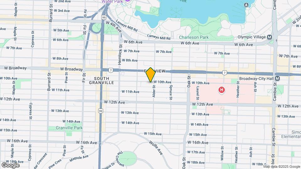 1216 W 10th Ave Map and Location Details