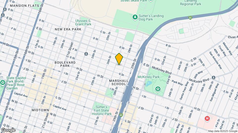 2714 F St Mapa y Detalles de la Ubicación