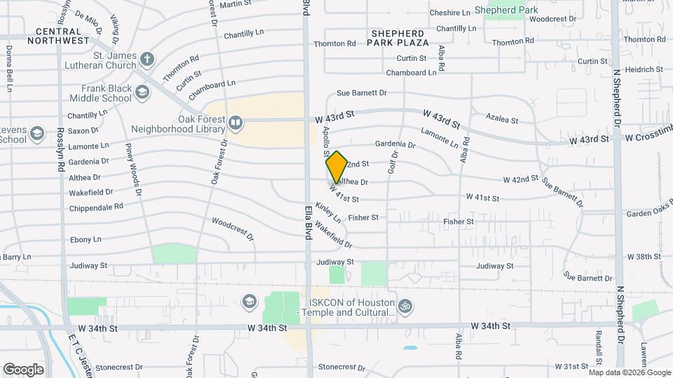 1062 W 41st St Map and Location Details