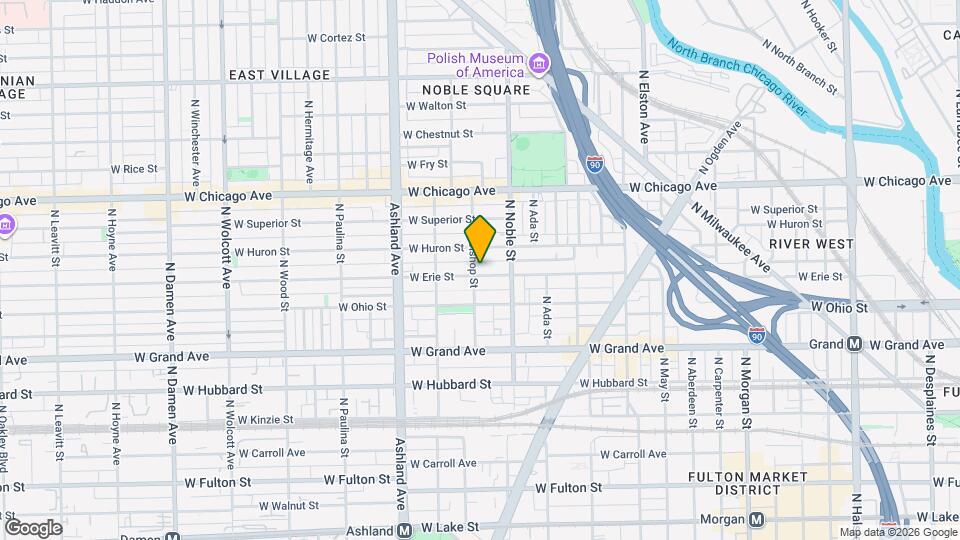 1432 W Erie St, Unit 3F Mapa y Detalles de la Ubicación