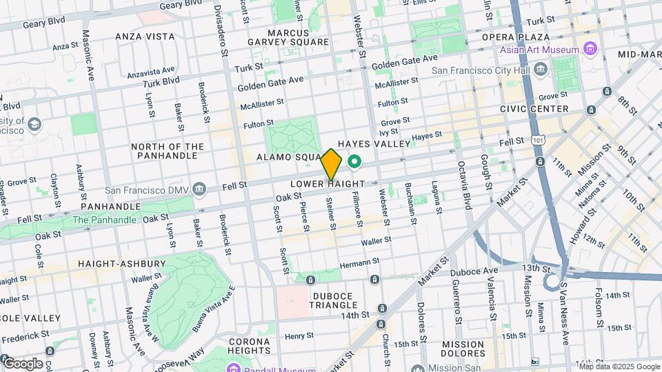 510 Steiner St Map and Location Details