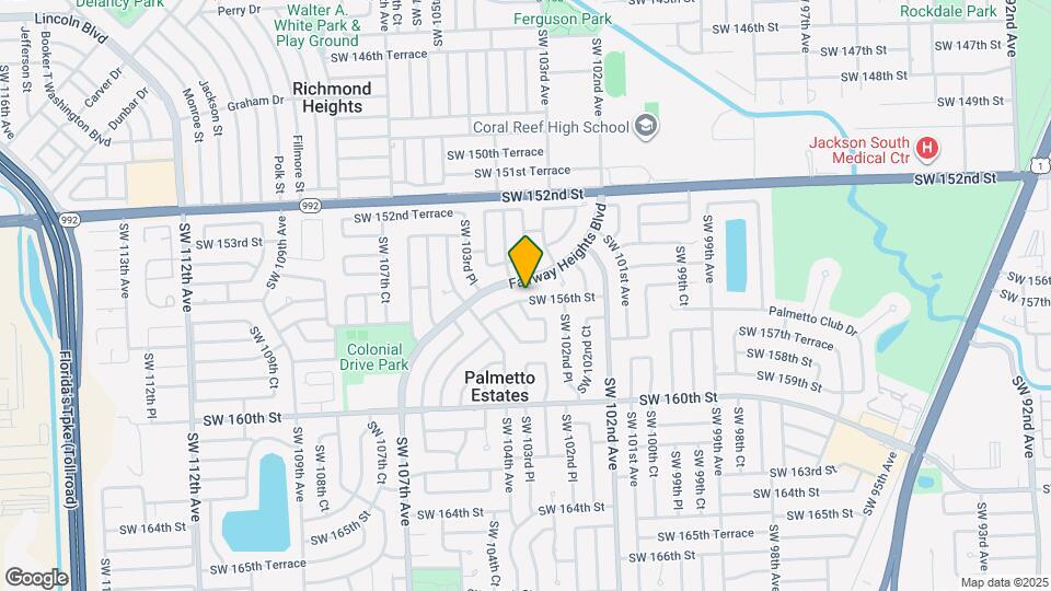 10321 SW 156th St Mapa y Detalles de la Ubicación