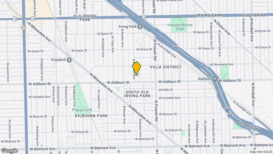 3621 N Kedvale Ave Map and Location Details