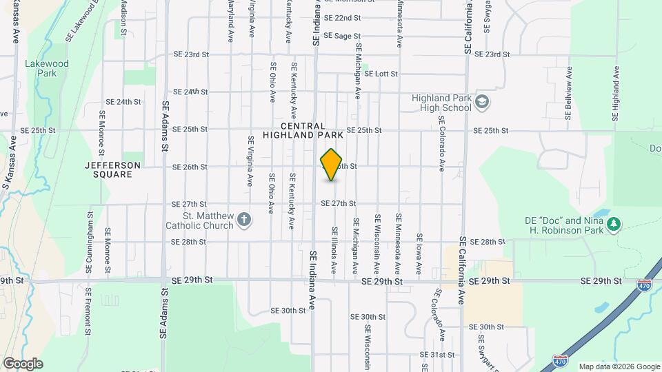 2627 SE Illinois Ave Map and Location Details