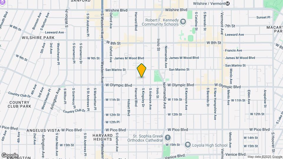 979 S Kingsley Dr Map and Location Details