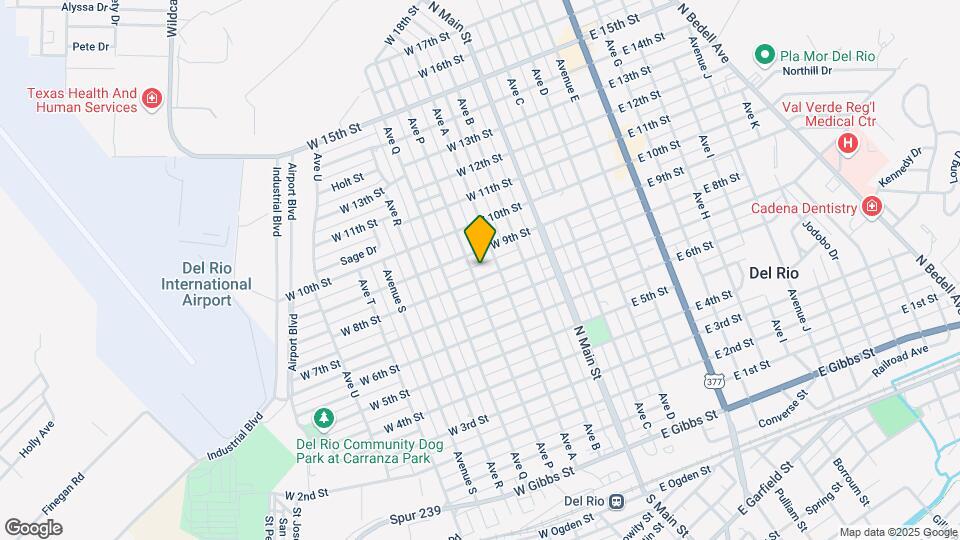 307 W 8th St Map and Location Details