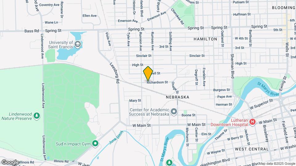 1719 Richardson St Map and Location Details