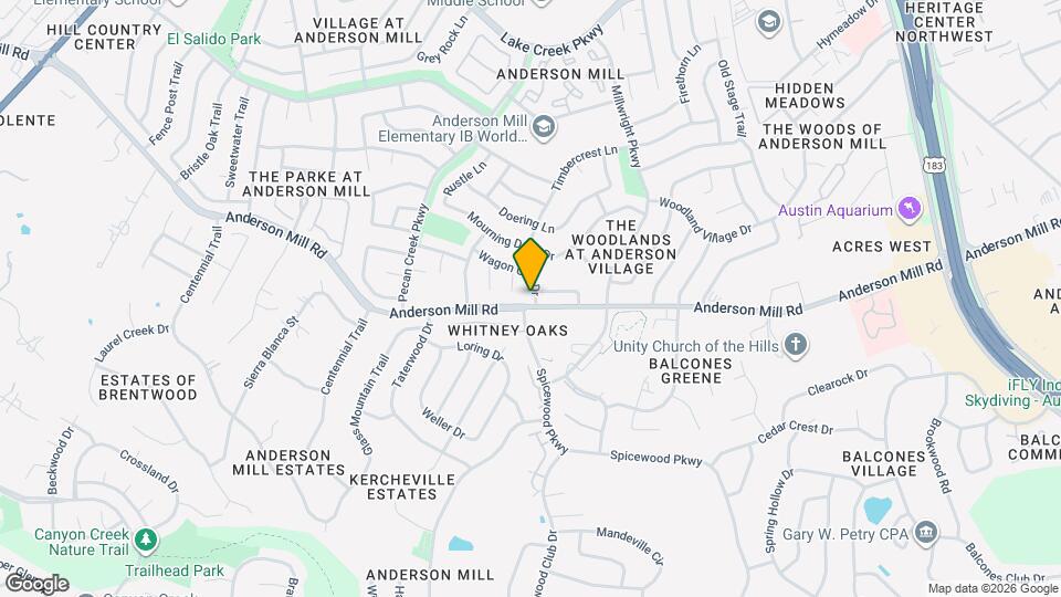 10401 Wagon Gap Dr Map and Location Details