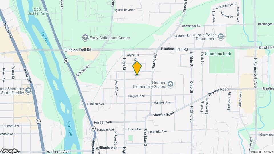 1055 Kenmore Ave Map and Location Details