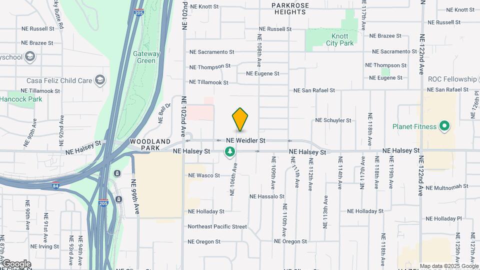 10615 NE Weidler St Map and Location Details