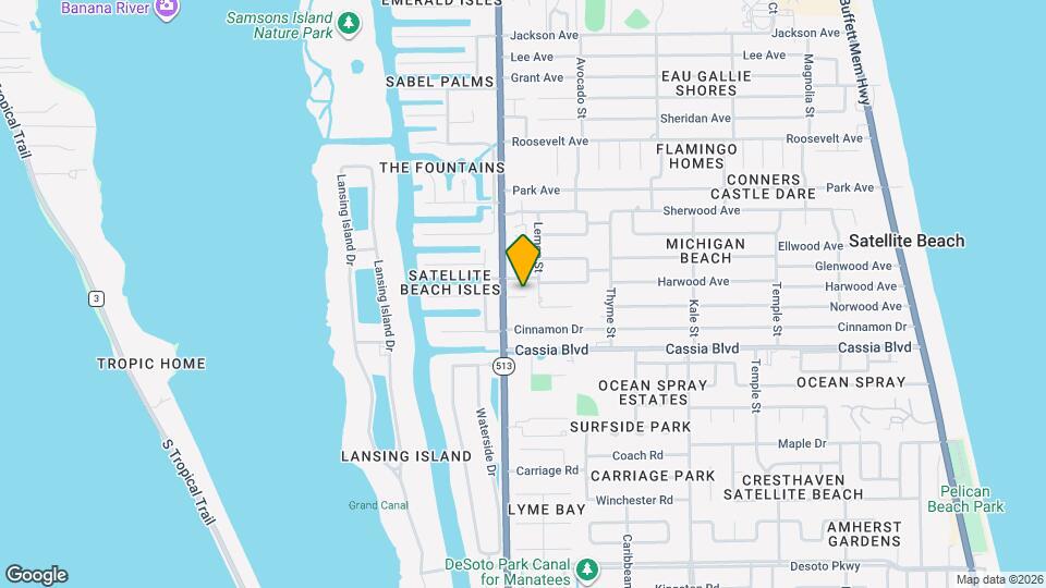 1343 South Patrick Dr Mapa y Detalles de la Ubicación