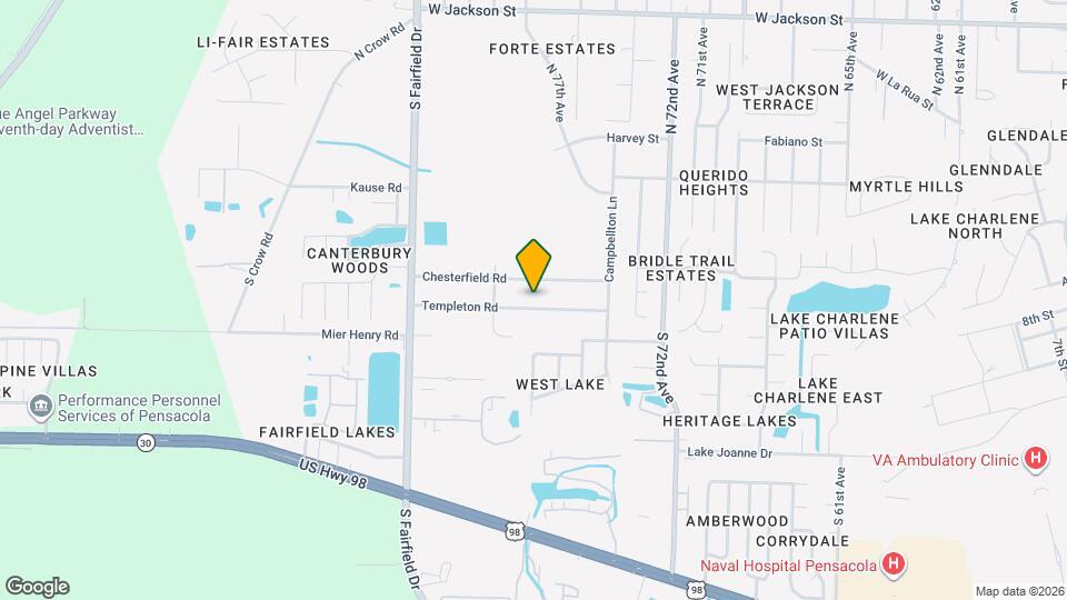 7640 Templeton Rd Map and Location Details