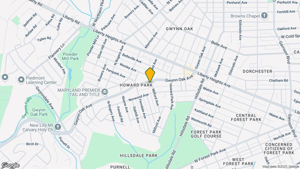 5101 Gwynn Oak Ave Mapa y Detalles de la Ubicación