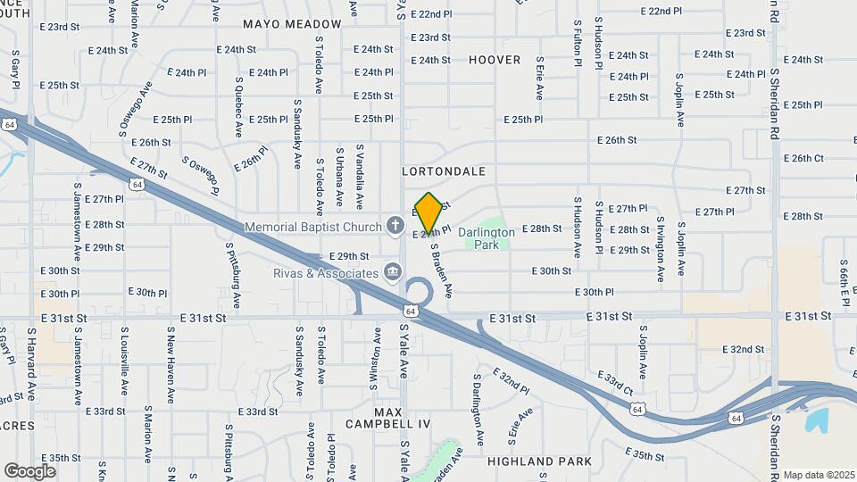 2736 S Braden Ave Map and Location Details