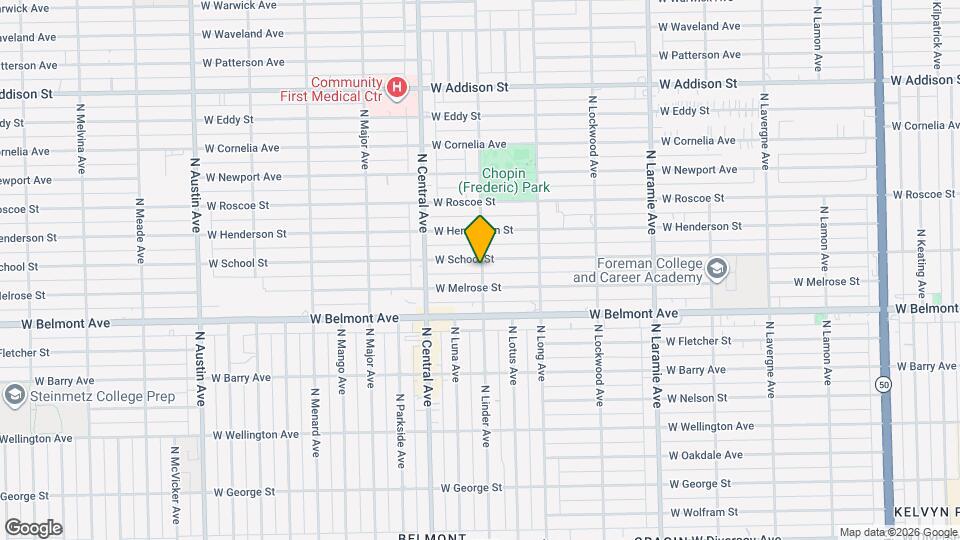 3256 N Linder Ave Map and Location Details