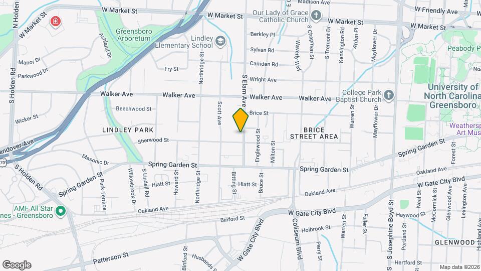 720 S Elam Ave Map and Location Details