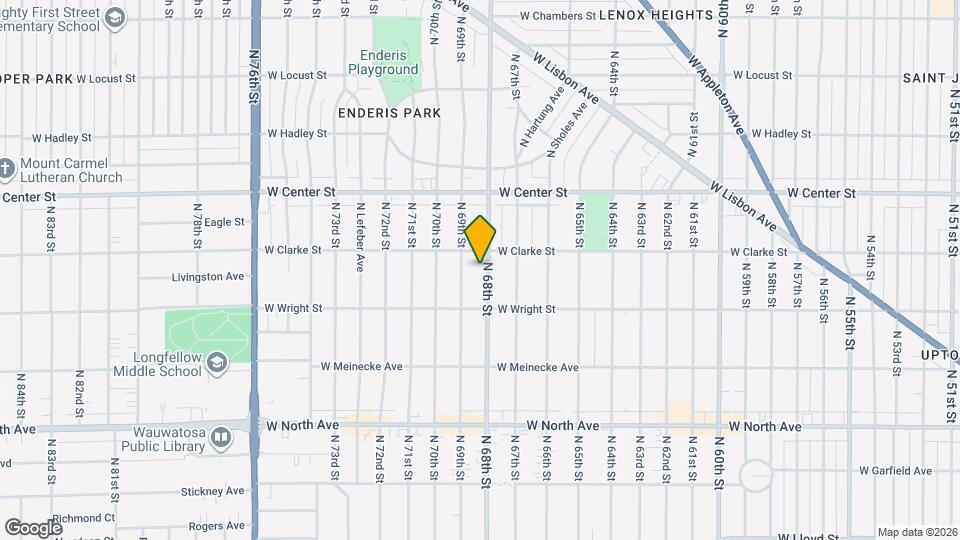 2557 N 68th St, Unit 2557 N 68th St Map and Location Details