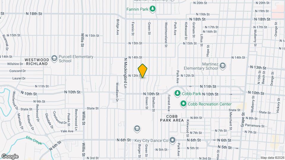 1133 Burger St Map and Location Details