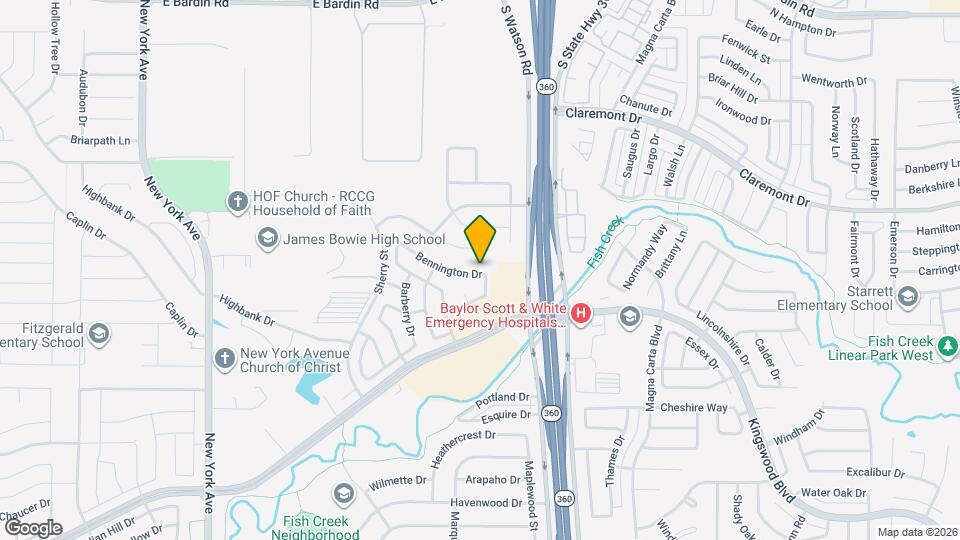 2425 Bennington Dr Map and Location Details