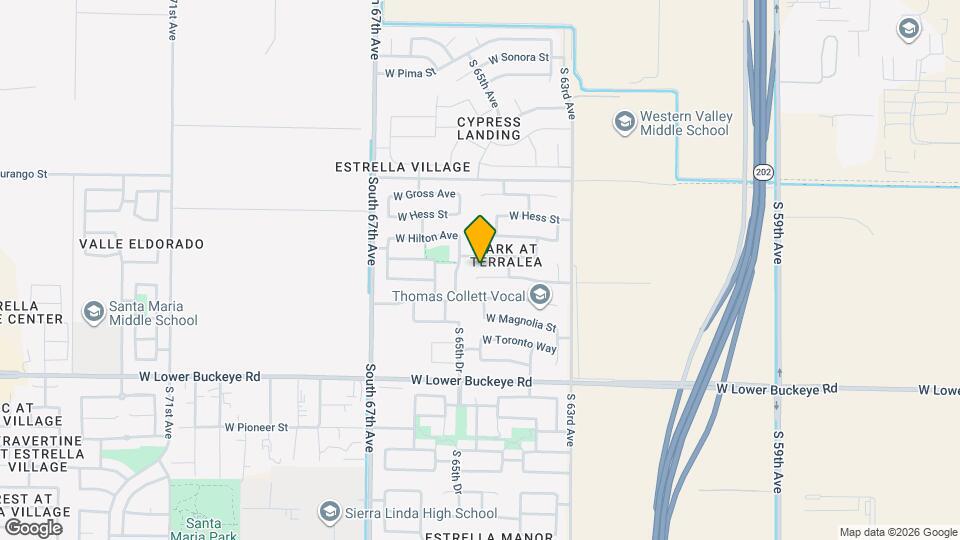 6426 W Watkins St Mapa y Detalles de la Ubicación