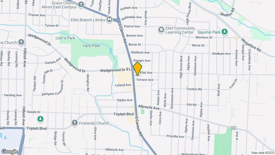 2595 Terrace Ave Map and Location Details