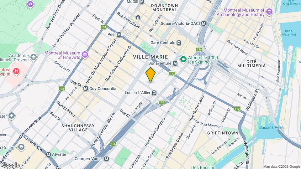 1288 Av. des Canadiens-de-Montréal Map and Location Details