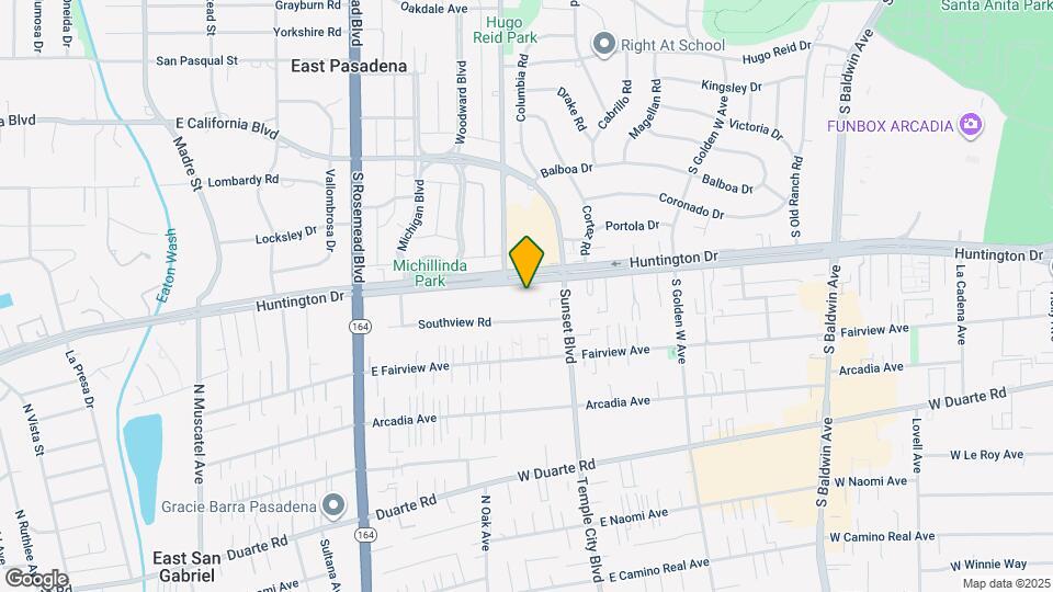 1134 W Huntington Dr Mapa y Detalles de la Ubicación