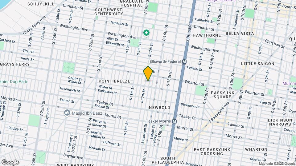 1332 S Chadwick St Map and Location Details