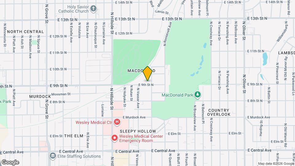 3434 E 9th St N Map and Location Details