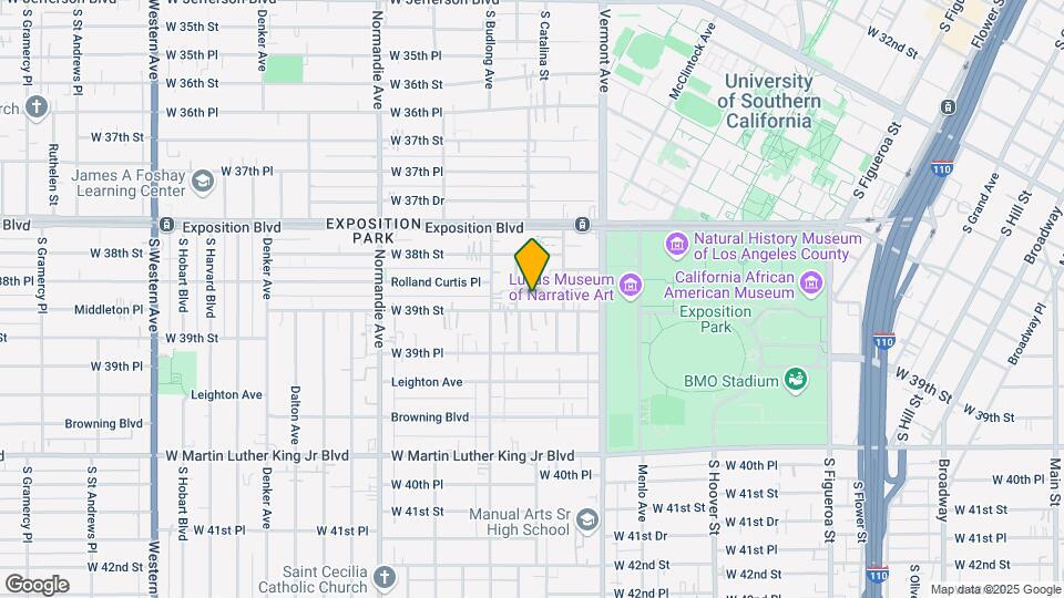 1095 W 39th St Map and Location Details