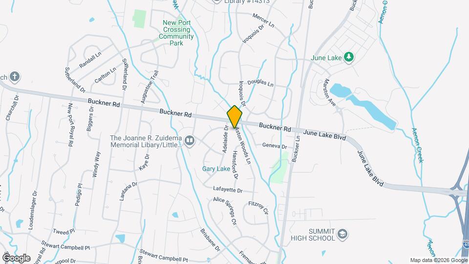 2709 Aston Woods Ln Map and Location Details