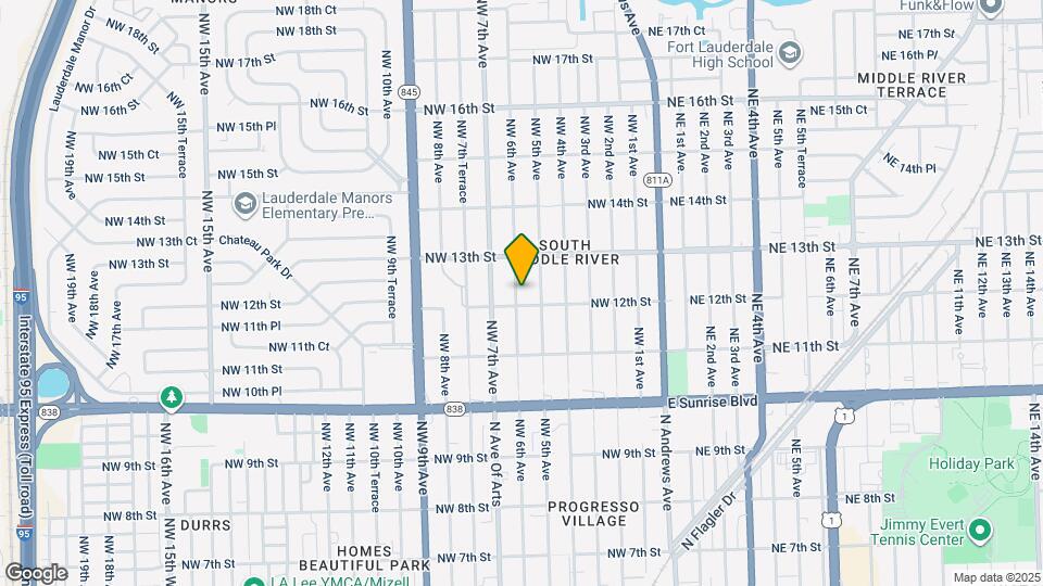 1208 NW 6th Ave Map and Location Details