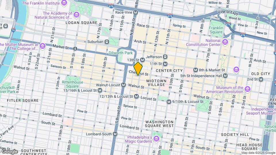104-106 S 13th St Map and Location Details