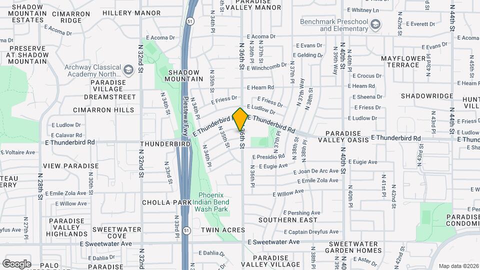 3550 E Voltaire Dr, Unit 6 Map and Location Details