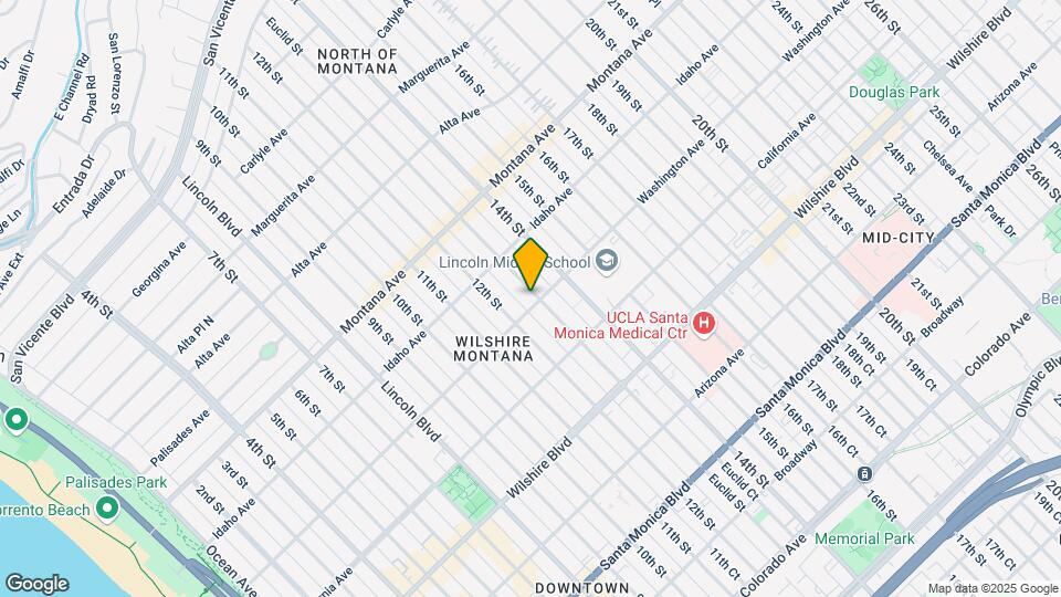 954 Euclid St Map and Location Details