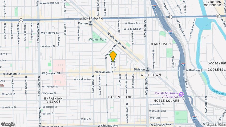 1235 N Marion Ct, Unit 3F Map and Location Details