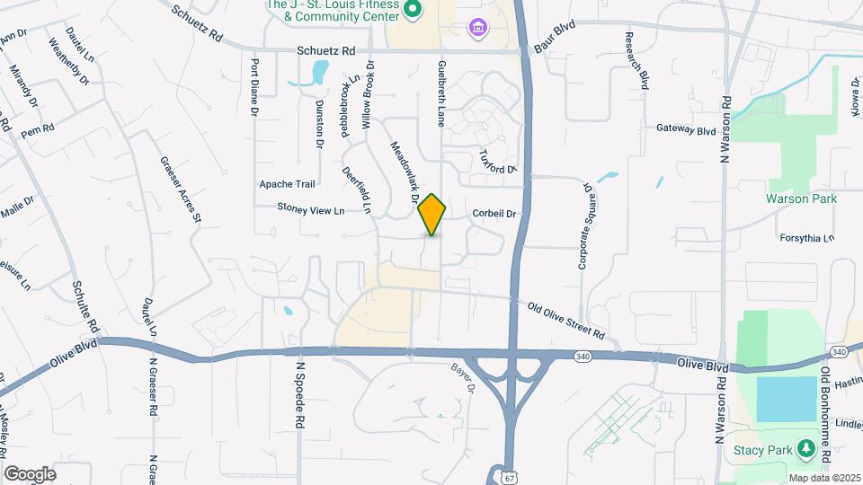 10421 Briarbend Dr Map and Location Details