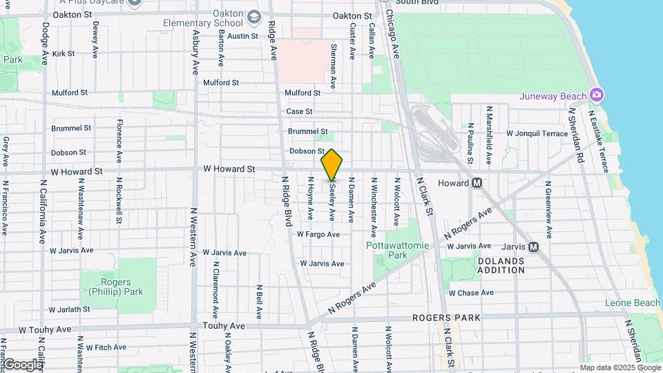 7528 N Seeley Ave, Unit 102 Map and Location Details
